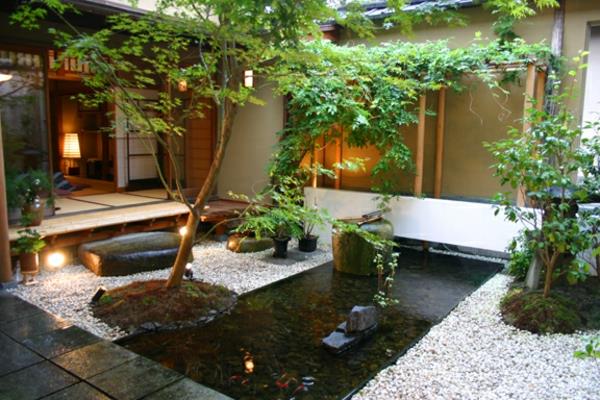 Zen -puutarha tarjoaa japanilaisen puutarhan pikkukiviä