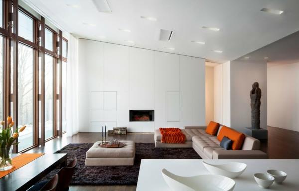 Huoneen sohvan sisustusideat elävät minimalistisesti