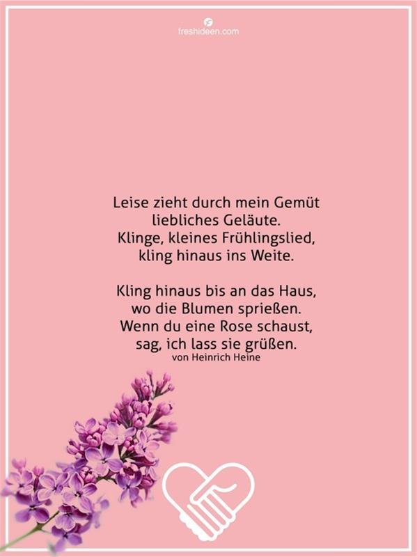 Lainausmerkit kevään rakkauden tunteista Heinrich Heine