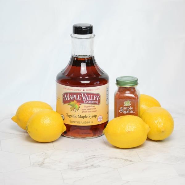 Sitruunavalmisteinen detox -juoma Master Cleanse