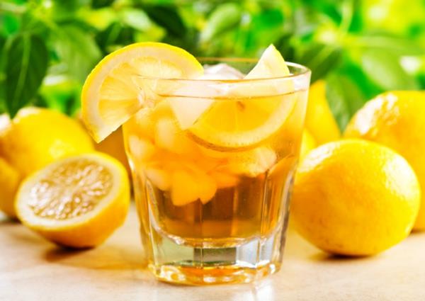 Sitruuna ruokavalio Detox juoma Valmista limonadi