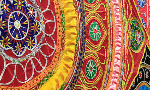 Gujarati Aari Work Saree Design