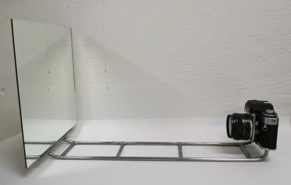 abstrakti taide benjamin nordsmark selfie -kameran peili