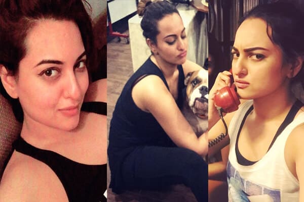 Berømte berømtheder uden makeup Sonakshi Sinha