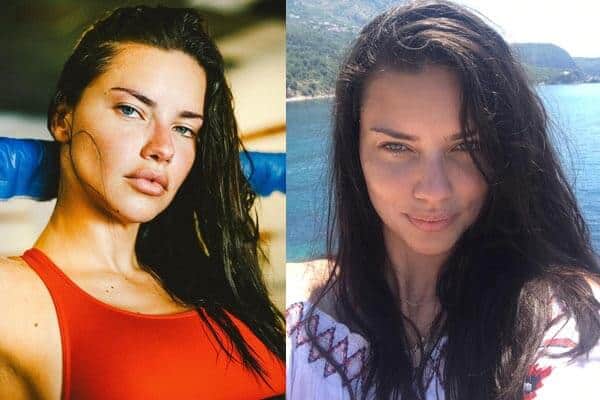 Smink nélkül elkapott hírességek Adriana Lima