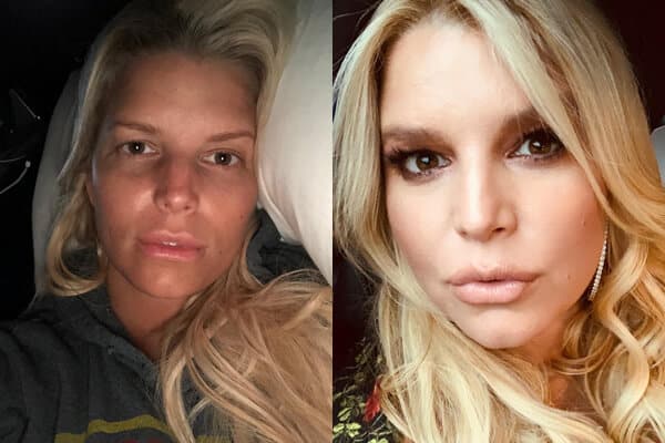 Smink nélküli filmszínésznő Jessica Simpson