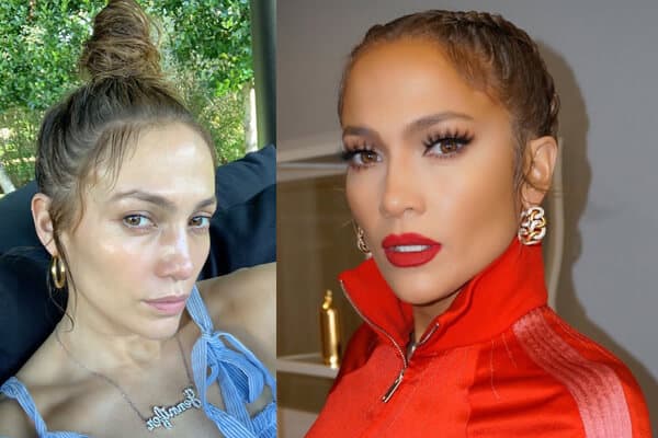 Filmskuespillerinde uden makeup -fotos Jennifer Lopez