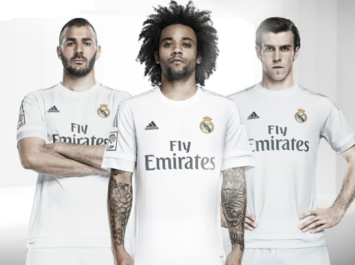 adidas jersey set 2015 2016 jalkapallo pelipaidat todellinen madrid kotipaidat