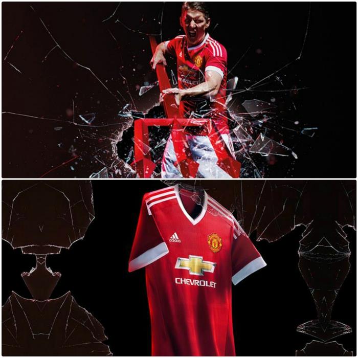 adidas jersey set 20152016 jalkapallo pelipaidat manchester united red devils