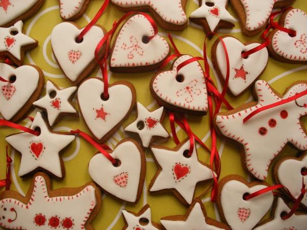 adventti esittelee joulu piparkakut evästeet deco punainen