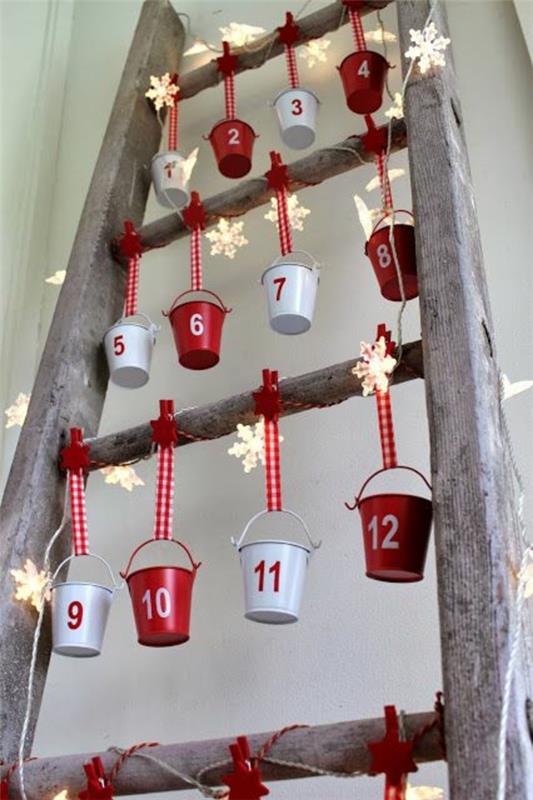 suunnittele oma joulukalenterisi adventtikalenteri puiset tikkaat