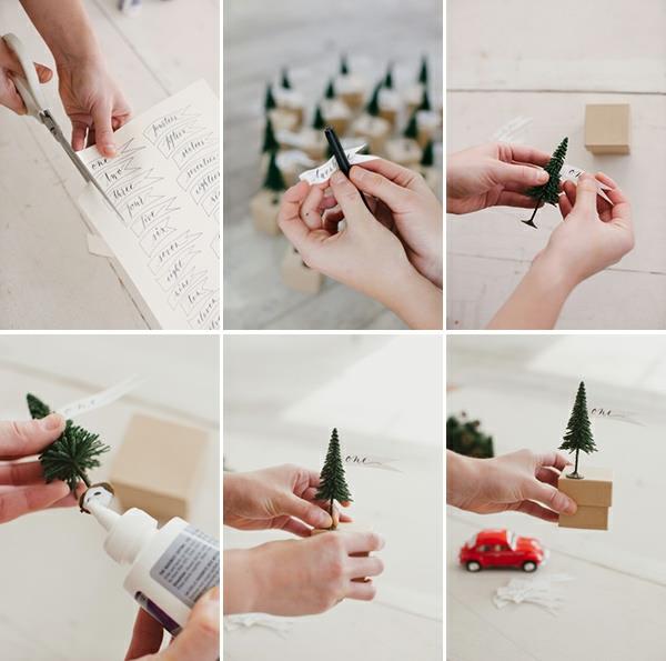 suunnittele oma adventtikalenterisi pieniä koristeita, jotka luovat luovia käsityöideoita