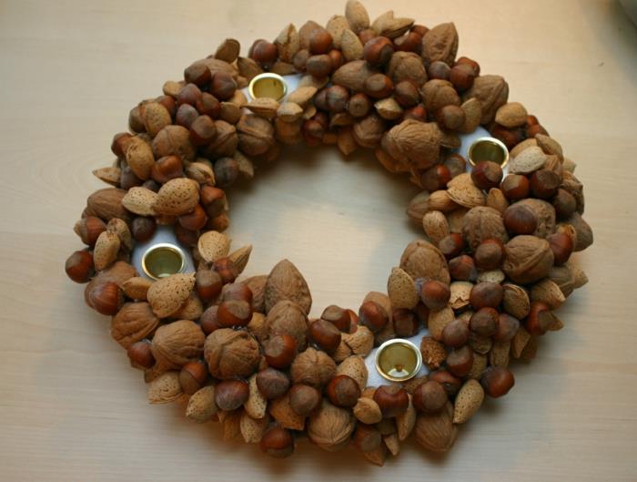 deco ideoita joulupähkinät talvi