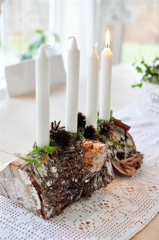 Tee oma adventtiseppele valkoisilla kynttilöillä