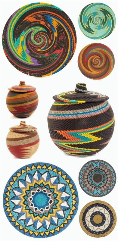 afrikka koristelu värikkäitä afrikkalaisia ​​kuvioita värejä