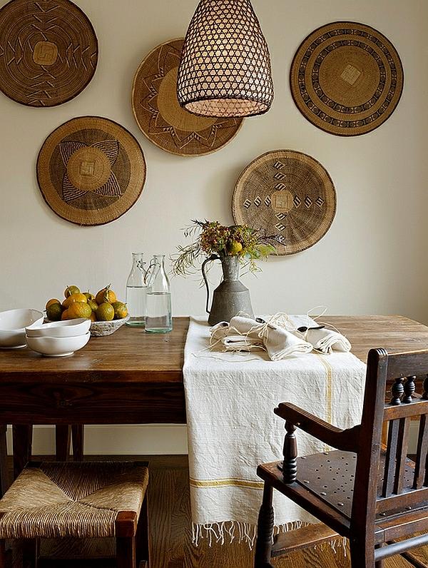 afrikka deco -koriste -esineet koristavat ruokasalin maalaismaisena