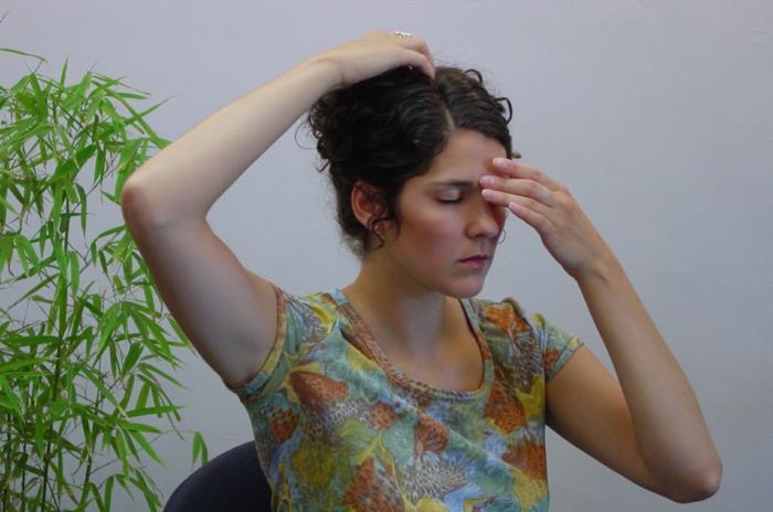 acupressure päänsärky elää terveen terveen elämän parantava käytäntö hieronta akupressure alueilla head