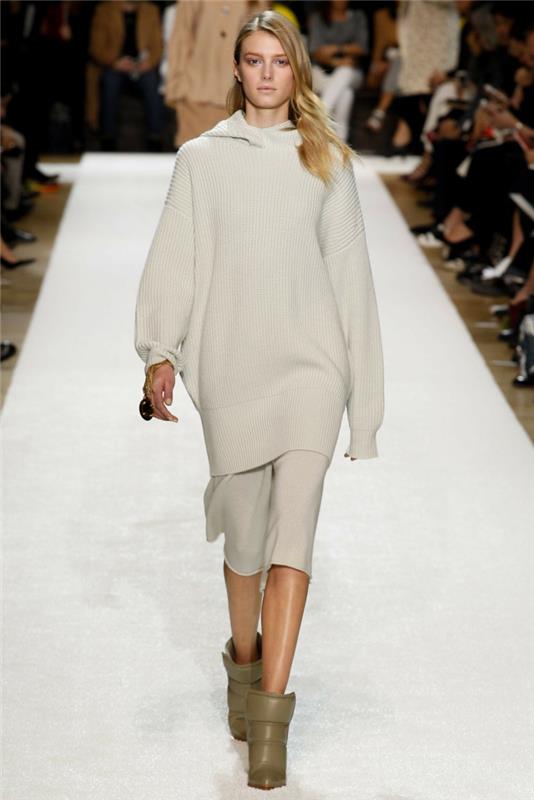 nykyiset muodin trendit 2016 neuleet naiset villapaidat catwalk muoti pitkät villapaidat
