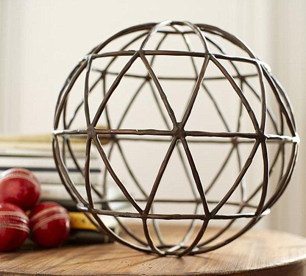 tämänhetkiset syksyn trendit kylpyhuoneveistos pallo geometrinen koristelu