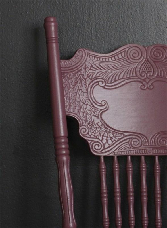 Suunnittele vanhat huonekalut uudelleen, maalaa vanha puinen tuoli