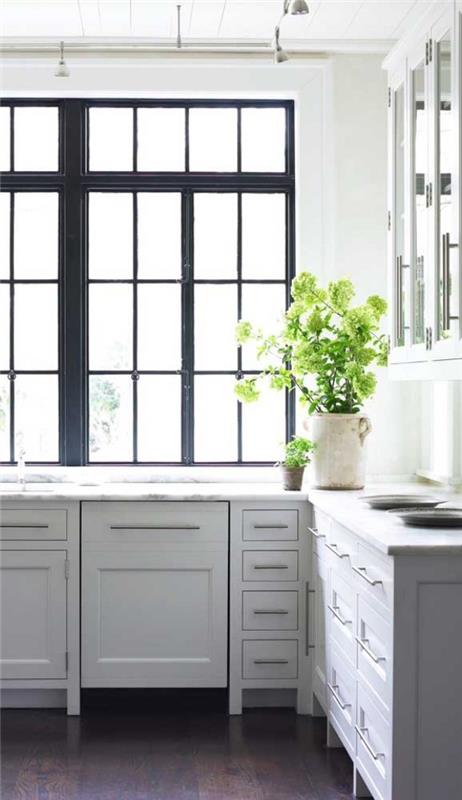 alumiini -ikkunat - kauniit kalusteet keittiöön