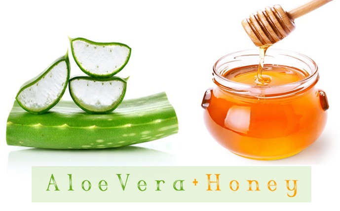 Honning og Aloe Vera til acne