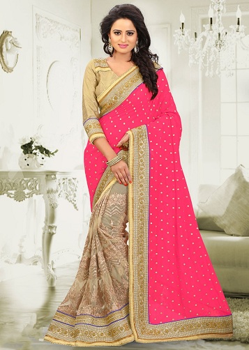 Georgette Saree, Zari Work