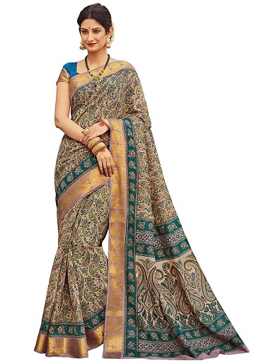 Tiszta Zari Kanchipuram Saree