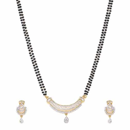 American Diamond Jewellery Mangalsutra sæt