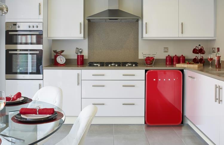 amerikkalaiset jääkaapit husky punainen retro jääkaappi punainen