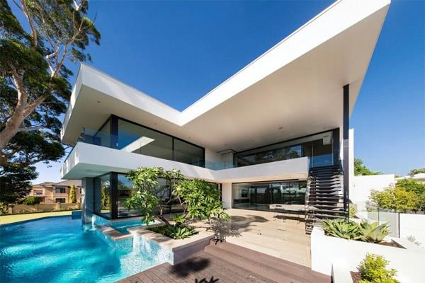 moderni talo australia kaunis näkymä allas