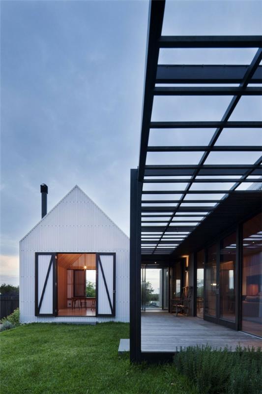 arkkitehtuuri ja muotoilu australia talo lasiyhteys mökki