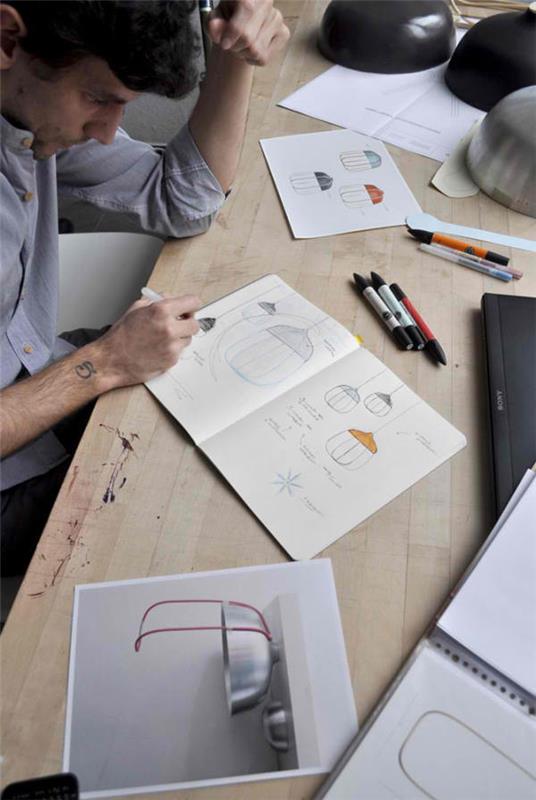 arkkitehtuuri ja muotoilu suunnittelija riippuvalaisimet Tull -valot Tommaso Caldera