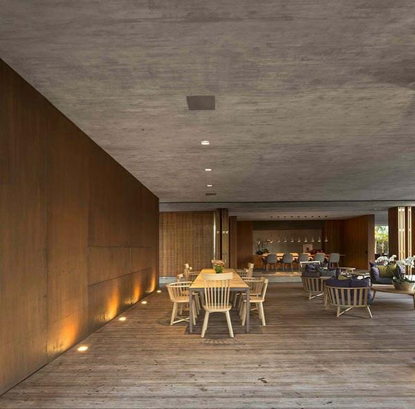 arkkitehtuuri ja suunnittelu p talon brasilia sisustuskalusteet puusta upotetuista valoista