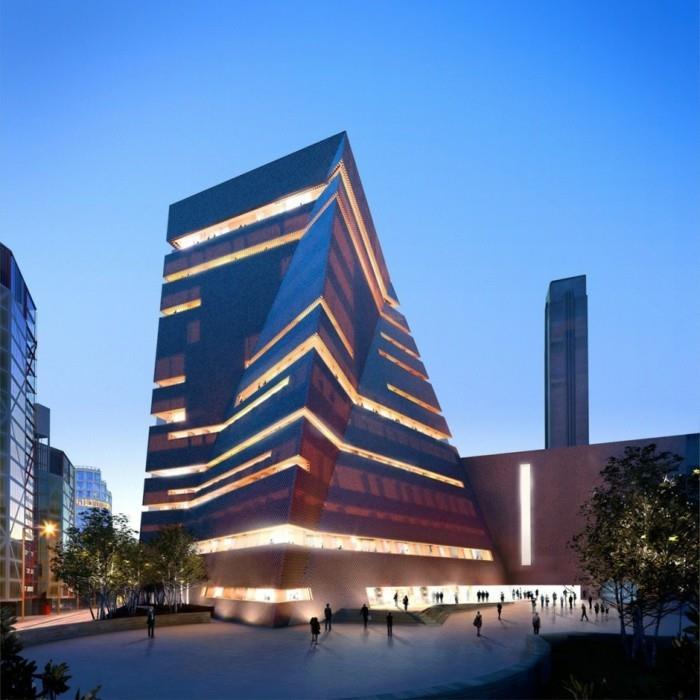 arkkitehtoniset tyylit Lontoon museon laajennus