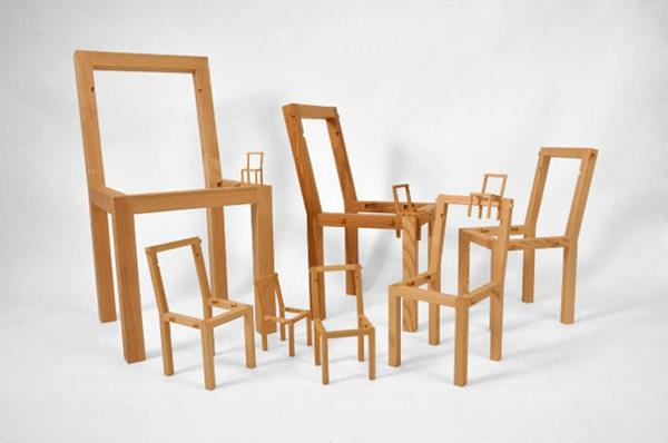 taideteokset luova suunnittelu tuolit palapeli malli