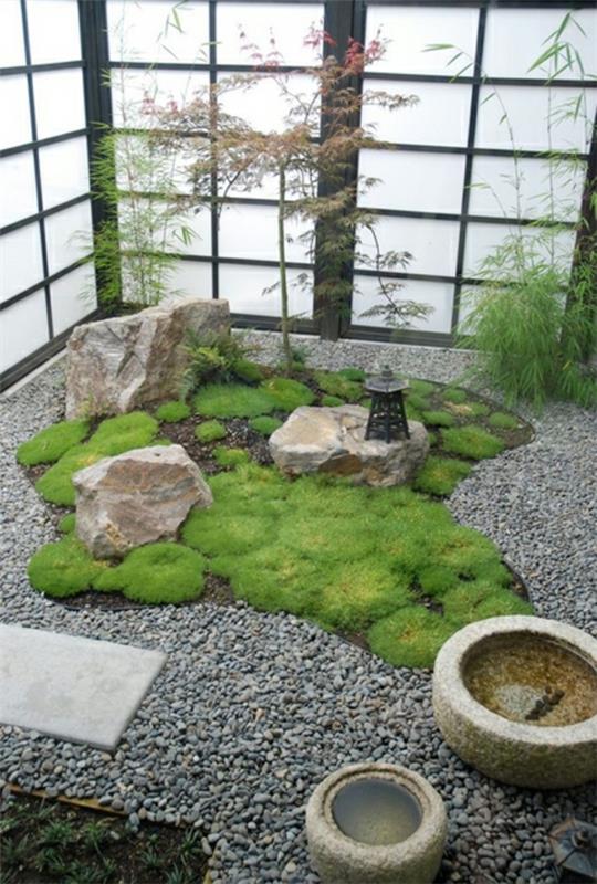 aasialainen tyyli japanilainen puutarha feng shui sisustus