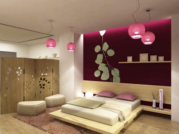 houkutteleva väripaletti sisustussuunnittelussa aasialainen makuuhuone