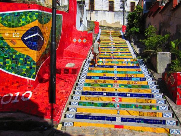 ulko -arkkitehtuuri portaat pukeutua luova katutaide brasilia