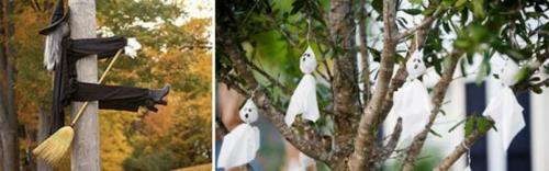 ulkona koristelu halloween -ideoita tee se itse DIY noita