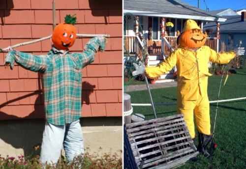 ulkokoristeiden halloween -ideat tekevät DIY -malleja itse