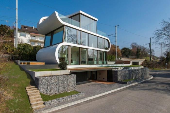 poikkeukselliset loma -asunnot moderni muotoilu sveitsi aaltomuoto