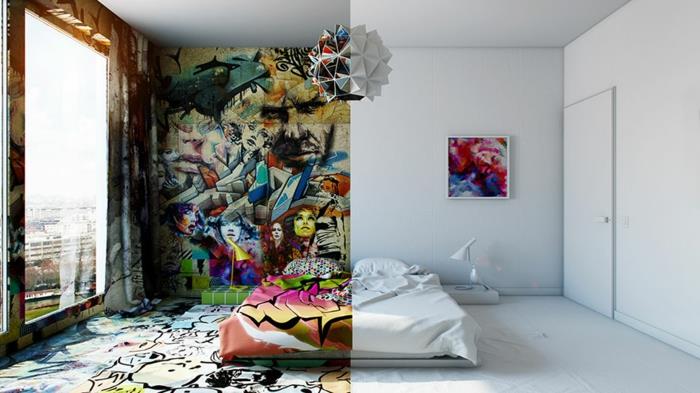 poikkeukselliset hotellit graffiti minimalismi