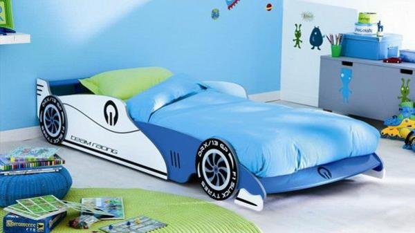 satunnaiset vuoteet lastentarhan suunnitteluideoita auto sininen matto