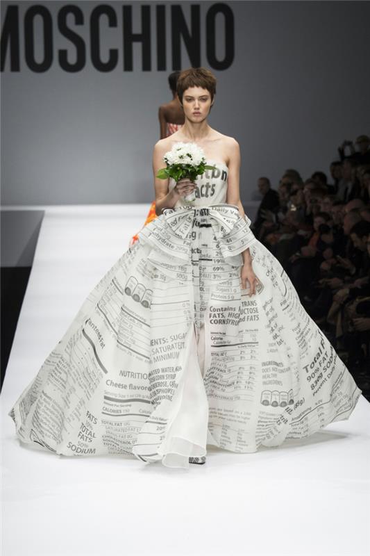 epätavalliset hääpuvut haute couture hääpuku morsiamen muoti 2014 moschino