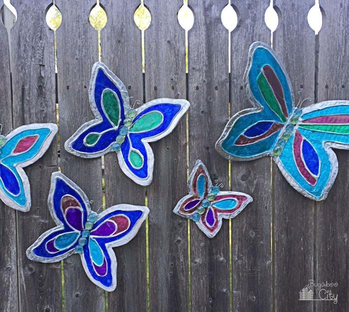 Tee epätavallisia puutarhakoristeita itsellesi kierrätysideoita diy koristelu vaatehuone tee tuolit itse maalaamaan perhosia tinker puutarhan aidan koristelu