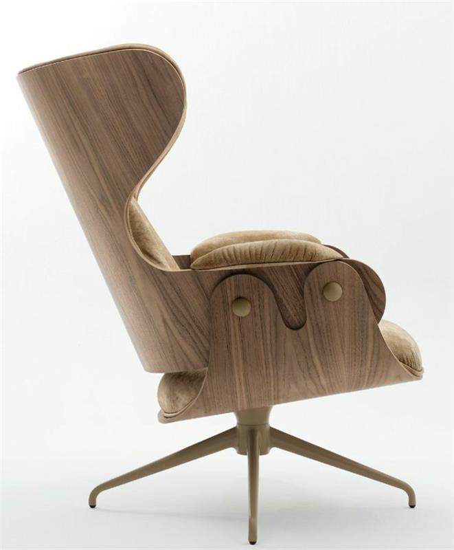 hieno huonekalusuunnittelija Jaime Hayon suunnittelija nojatuoli puun väri
