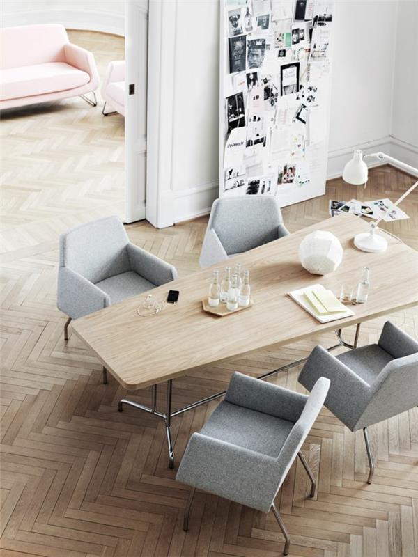 hienot huonekalut, skandinaavinen design ruokapöytä ja tuolit
