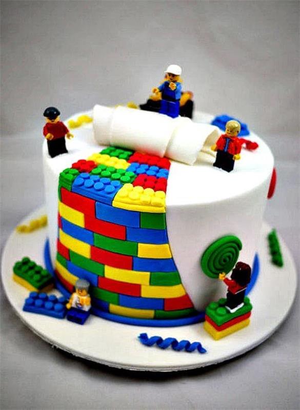 hieno kakkuja lego kakku koristelu
