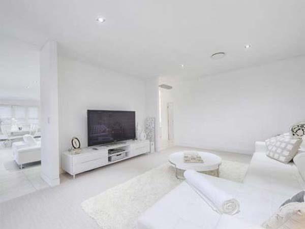 australian taivaallinen valkoinen talo tv -oleskelualue